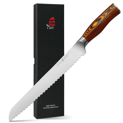 TUO Santoku Knife, 7 inch Japanese Chef Knife for Vegetable Chopping & Meat Dicing, High Carbon German Steel, Ergonomic Handle - Fiery Phoenix Series
