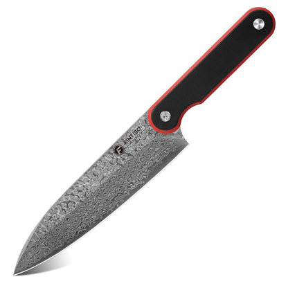 Santoku Knife 7 Inch, 67-Layer Damascus Steel Chef Knife with G10 Handle