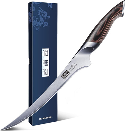 HOSHANHO Fillet Knife 9 Inch, Super Sharp Japanese Fish Boning Knife
