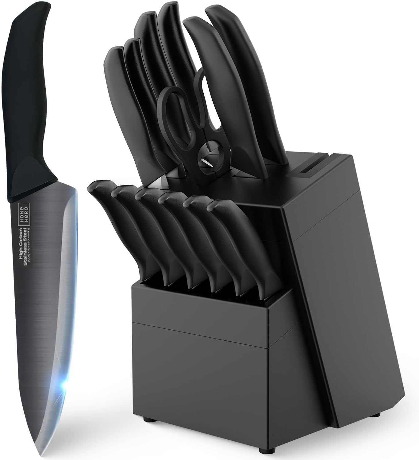 Home Hero Santoku Knife with Sheath - High Carbon Stainless Steel Knife