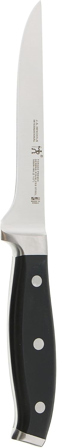 HENCKELS Forged Premio 5.5-inch Boning Knife, Black/Stainless Steel