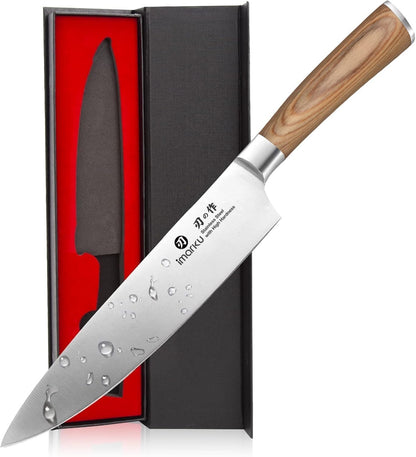 imarku Bread Knife 10 Inch: Japanese High Carbon Stainless Steel