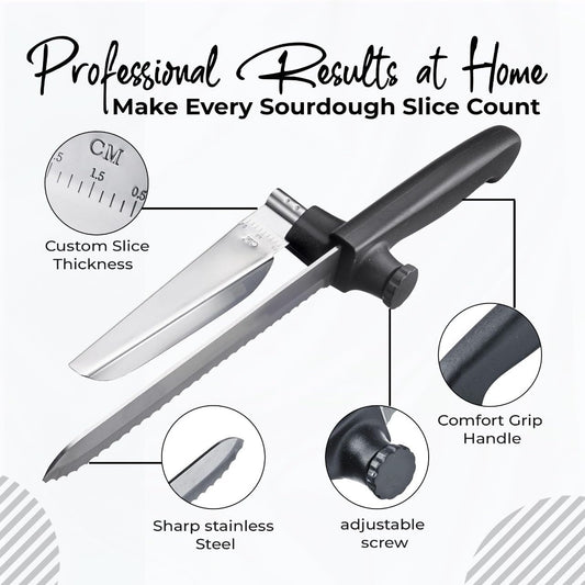 Bread Slicer for Homemade Bread, Sourdough Knife