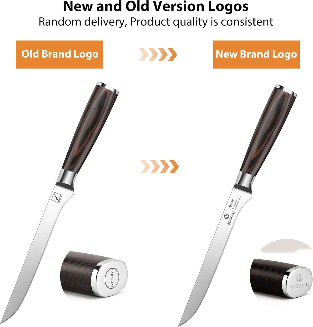 imarku Fillet Knife 6 Inch, German High Carbon Stainless Steel Boning Knife