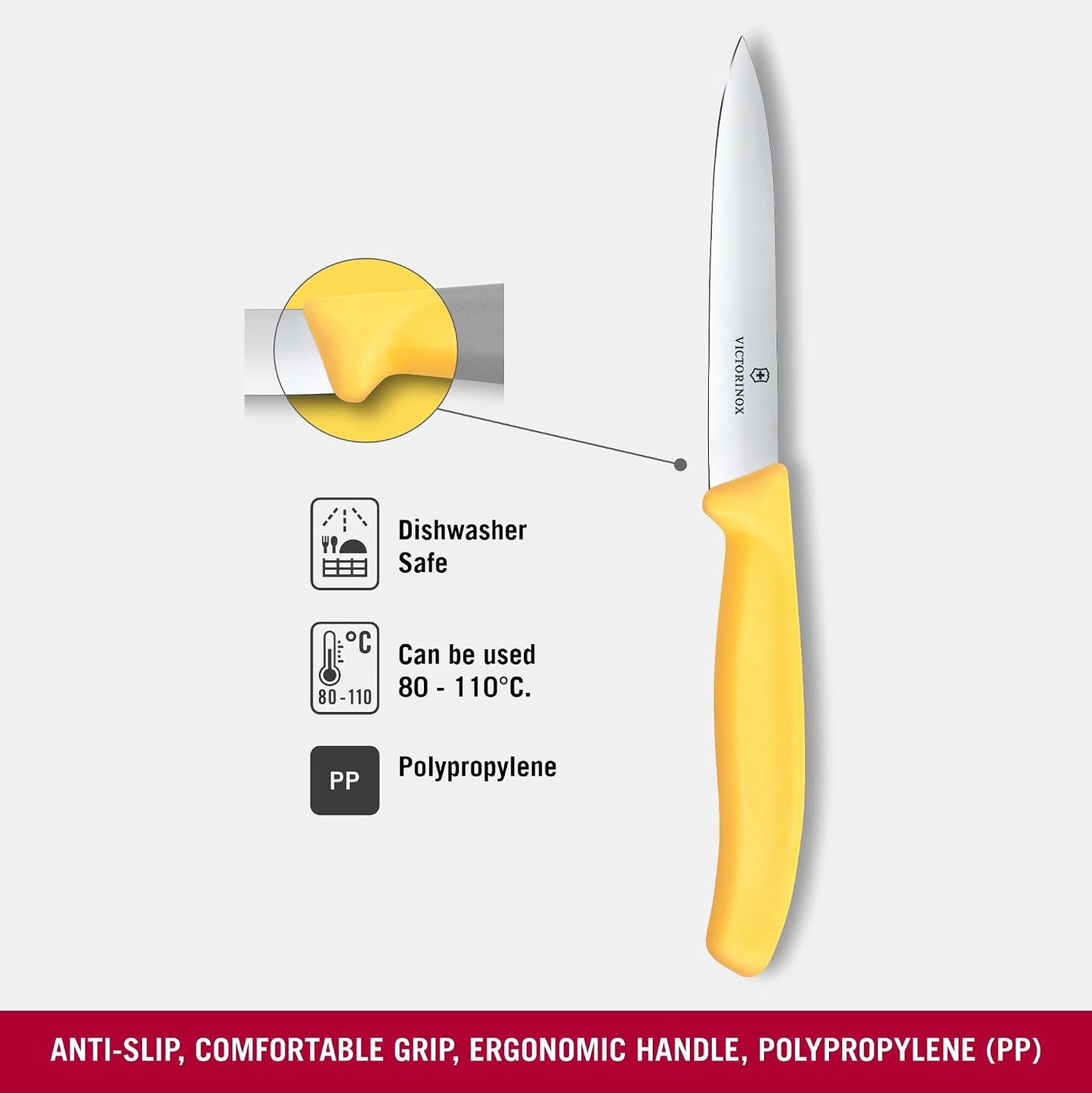 Victorinox Swiss Classic 4 Inch Straight Edge Paring Knife - Yellow