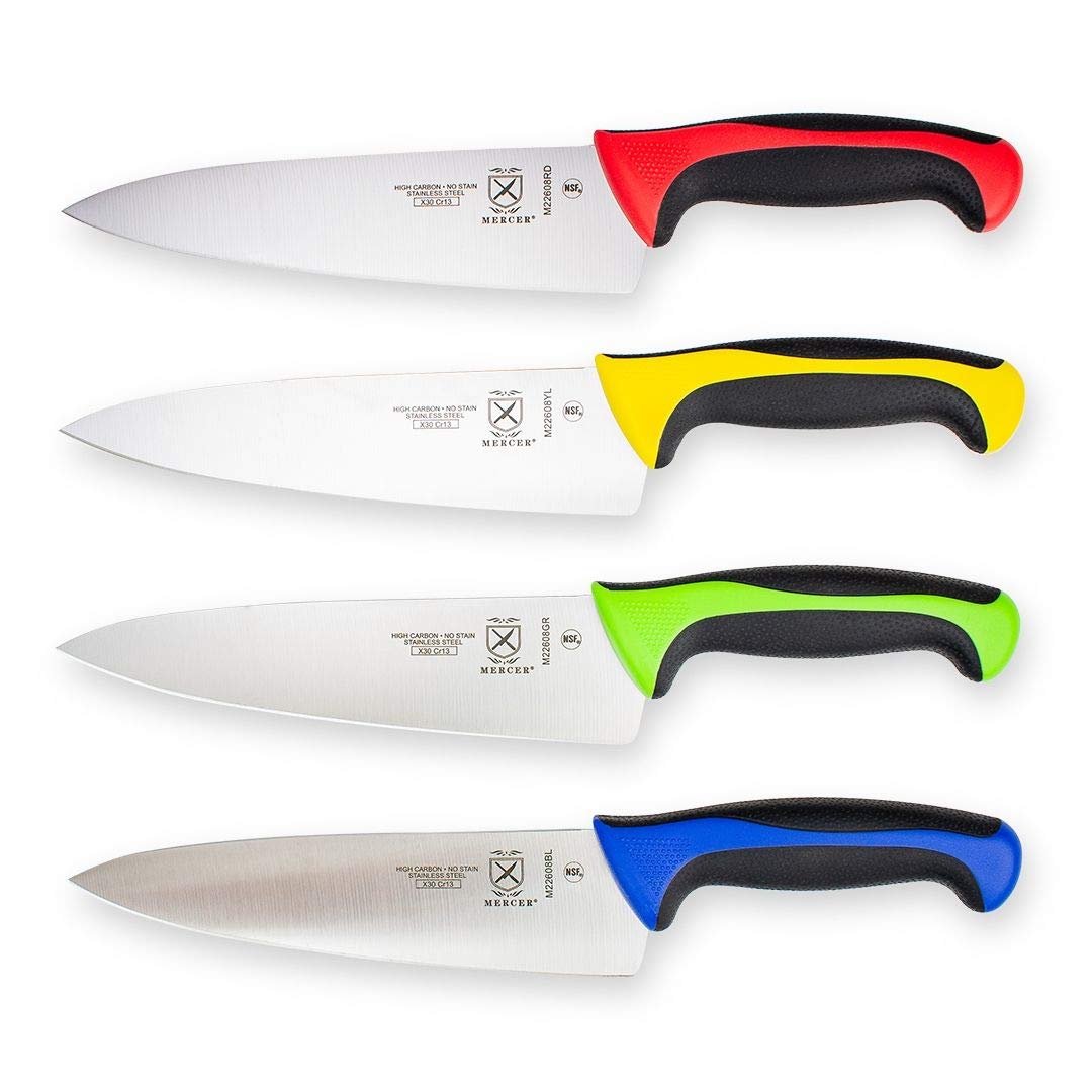 Mercer Culinary Millennia Colors 6-Inch Curved Boning Knife, Blue