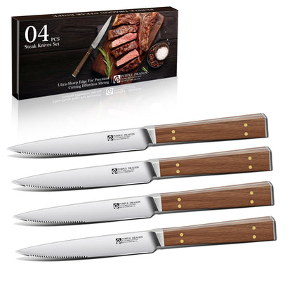 Purple Dragon Bread Knife for Homemade Bread, Serrated Knife
