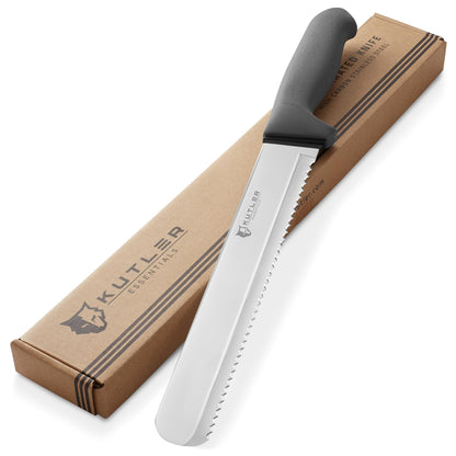 KUTLER Professional 14-Inch Bread Knife and Cake Slicer with Serrated Edge - Ultra-Sharp Stainless Steel Cutlery
