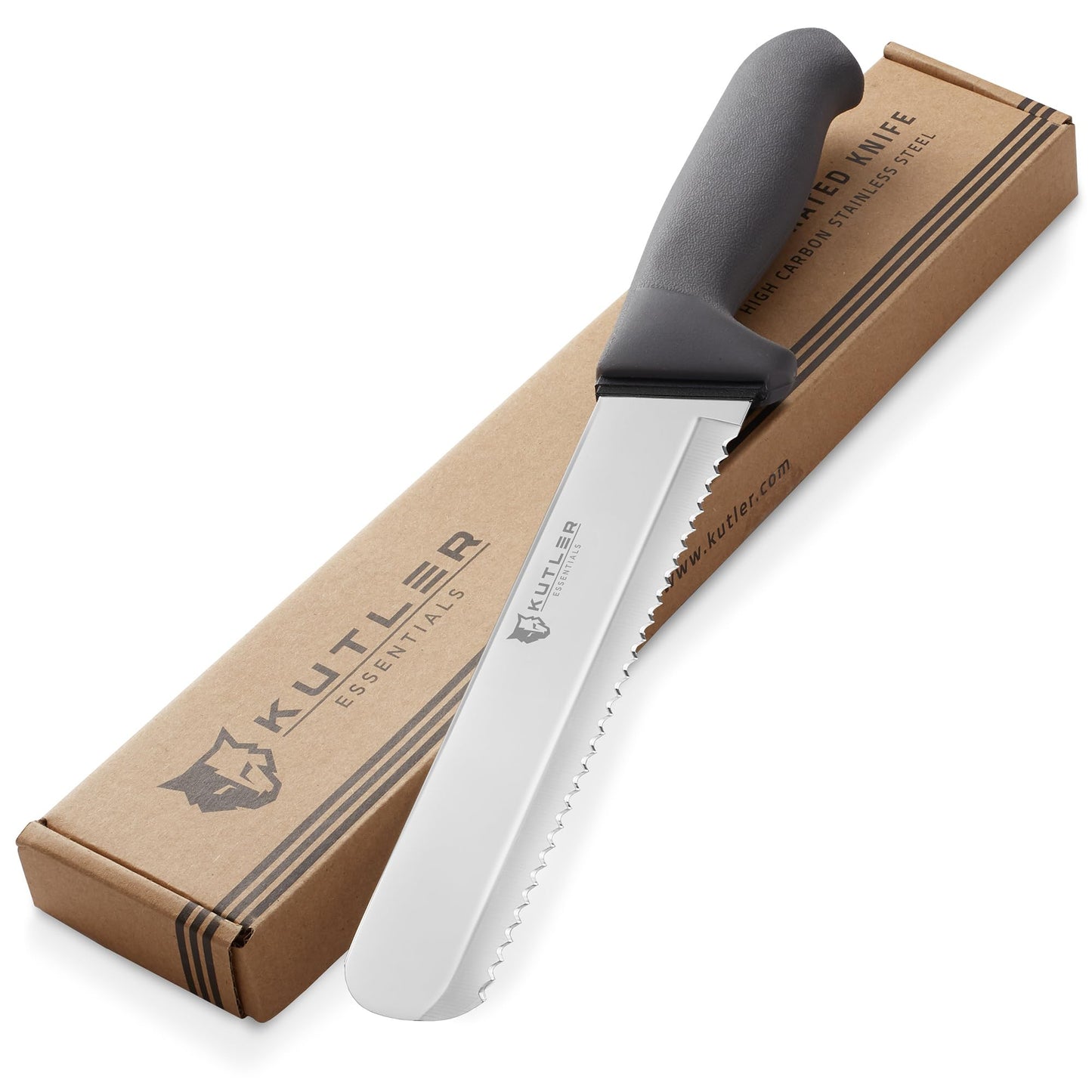KUTLER Professional 14-Inch Bread Knife and Cake Slicer with Serrated Edge - Ultra-Sharp Stainless Steel Cutlery
