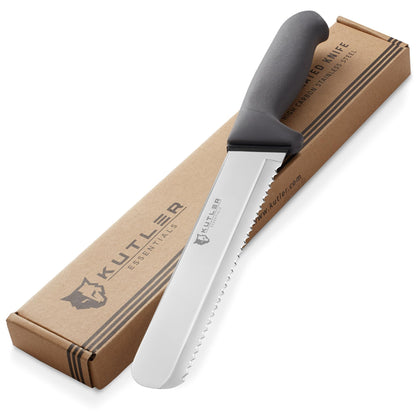 KUTLER Professional 14-Inch Bread Knife and Cake Slicer with Serrated Edge - Ultra-Sharp Stainless Steel Cutlery