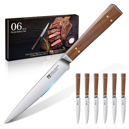 Purple Dragon Bread Knife for Homemade Bread, Serrated Knife
