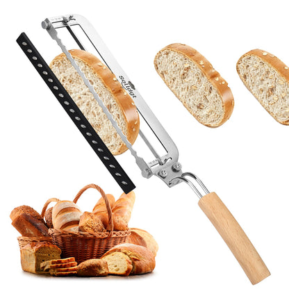Adjustable Bread Slicer for Homemade Bread New Manual Sourdough Bread Knife