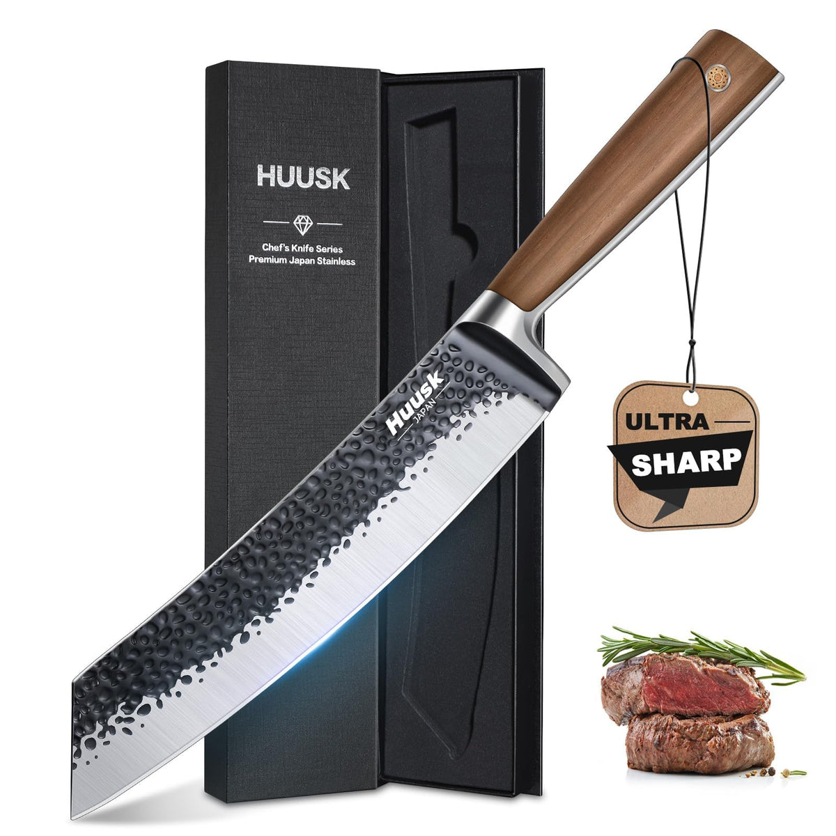 Huusk Boning Knife - Japan High Carbon Steel Fillet Knife for Meat 6"