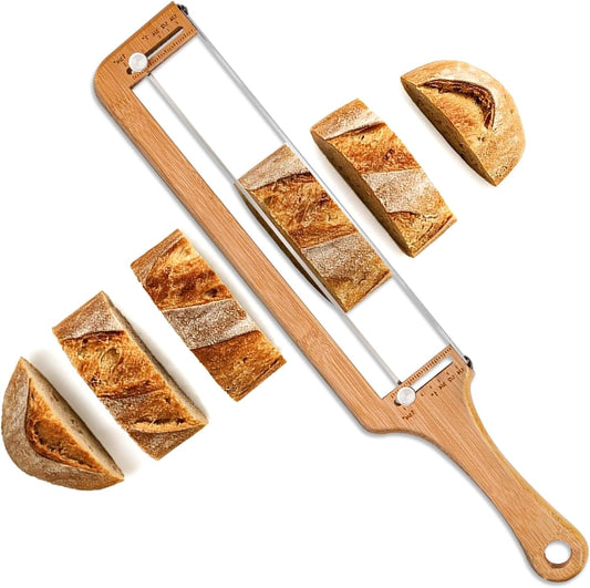 Adjustable Bread Slicer – Serrated Stainless Steel Blade