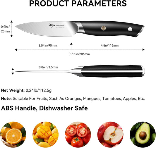 MAD SHARK 3.5 inch Paring Knife German Stainless Steel