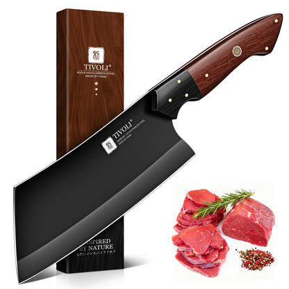 TIVOLI Santoku Knife 7 Inch - Japanese Chef Knife for Fish - Bunka Knives