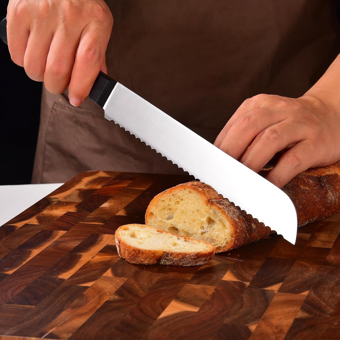 Omesata Bread Knife, Serrated Bread Knives for Homemade Bread Sourdough