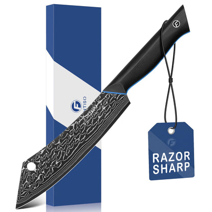 Santoku Knife 7 Inch, 67-Layer Damascus Steel Chef Knife with G10 Handle
