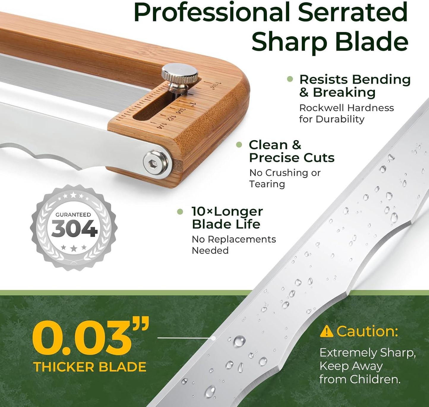 keechee Adjustable Bread Knife for Sourdough and Homemade Loaves