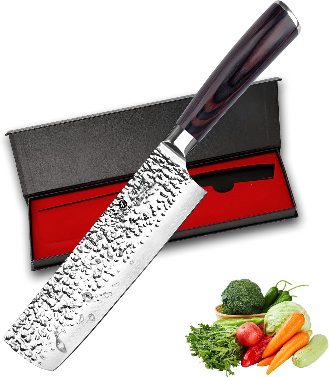 imarku Santoku Knife 7 Inch with Sharp Japanese High Carbon Stainless Steel