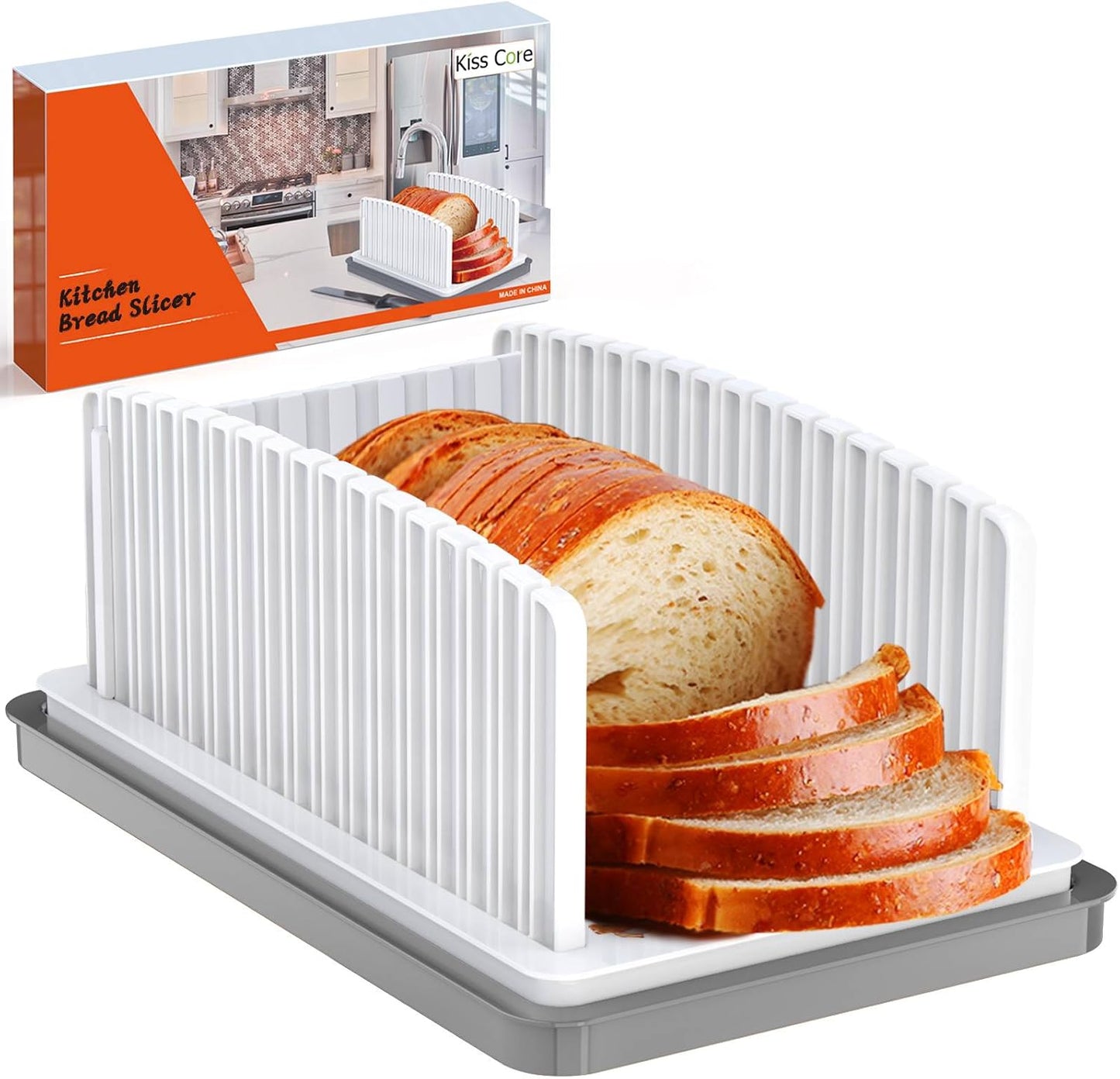 Kiss Core New Upgrade Bread Slicer for Homemade Bread with Adjustable Width