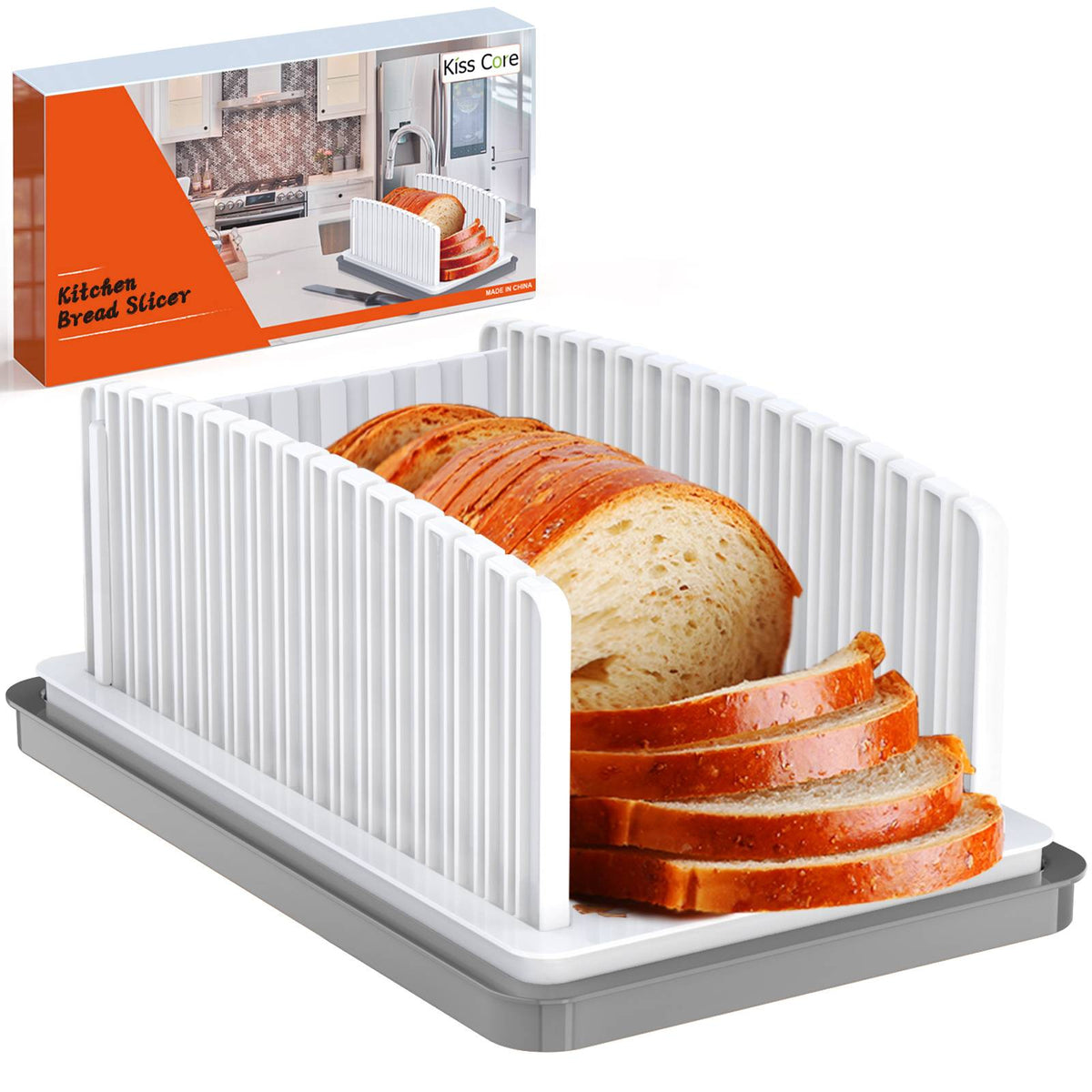 Kiss Core New Upgrade Bread Slicer for Homemade Bread with Adjustable Width