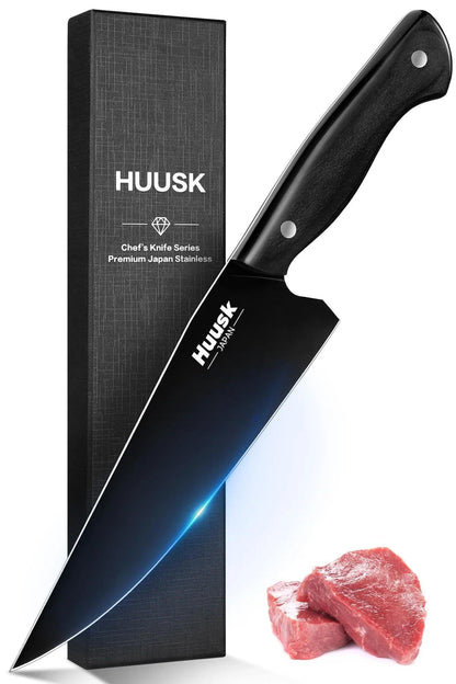 Huusk Japanese Santoku Knife 7" - Professional Chef Knife for Kitchen