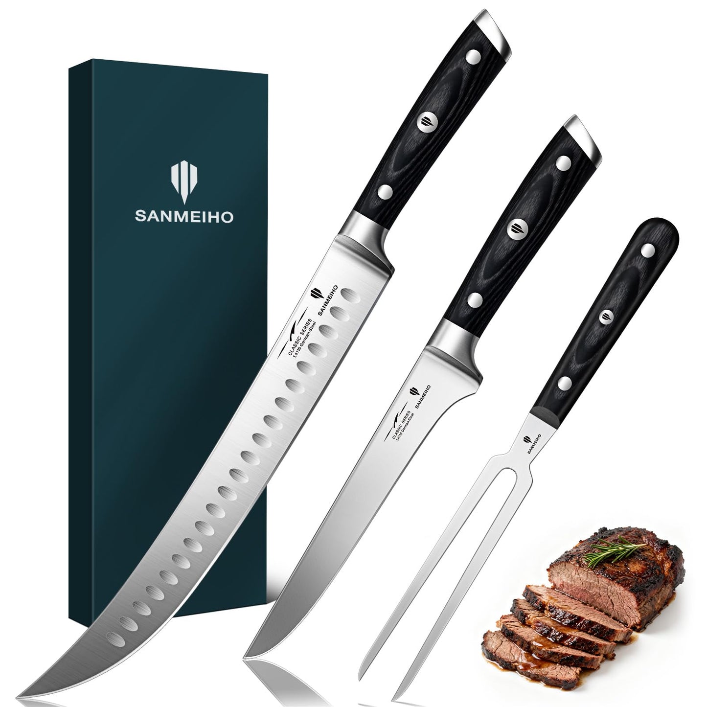 10-Inch Serrated Bread & Sourdough Knife with Wood Handle