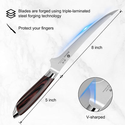 imarku 8 Inch Fillet Knife, Japanese High Carbon Stainless Steel