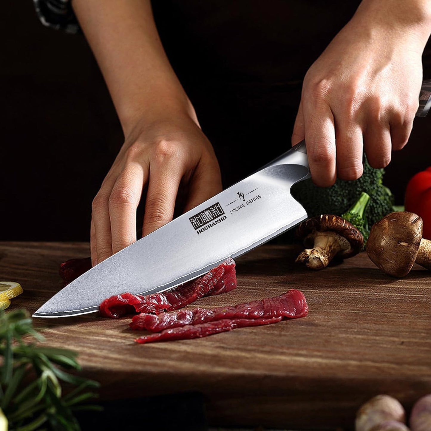 HOSHANHO 3 Pieces Knife Set, Professional Japanese Kitchen Knife Set