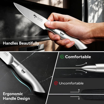 MAD SHARK Paring Knife 3.5 inch Ultra Sharp German Stainless Steel