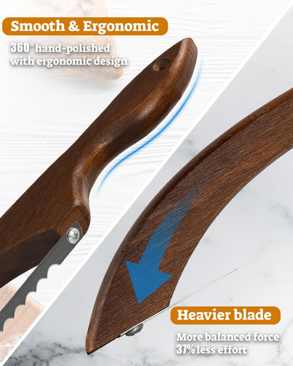 16.5" Bread Slicer, Sourdough Bread Knife for Homemade Bread