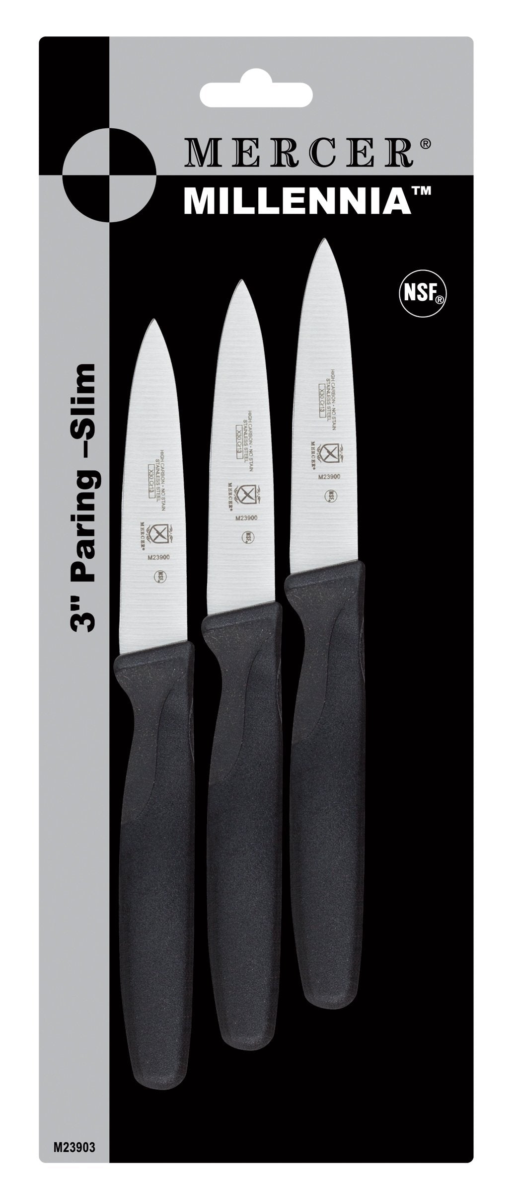 Mercer Culinary M22408 Millennia Black Handle, 8-Inch Offset Wavy Edge, Bread Knife