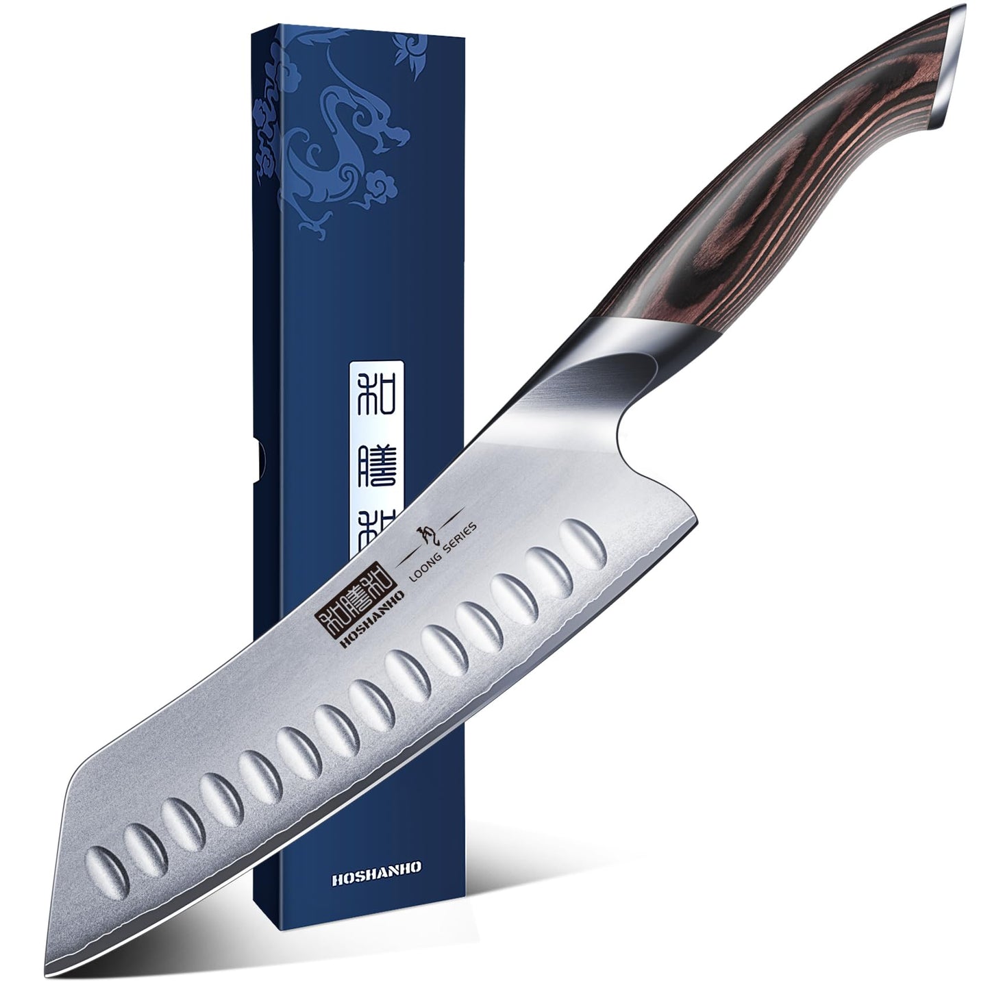 HOSHANHO 7 Inch Japanese Chef Knife, Ultra Sharp Kitchen Santoku Knives