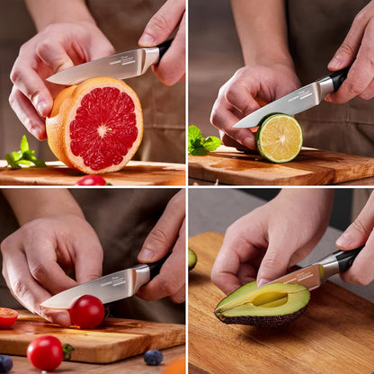 OAKSWARE 4 Inch Classic Paring Knife, German Steel Small Kitchen Knife
