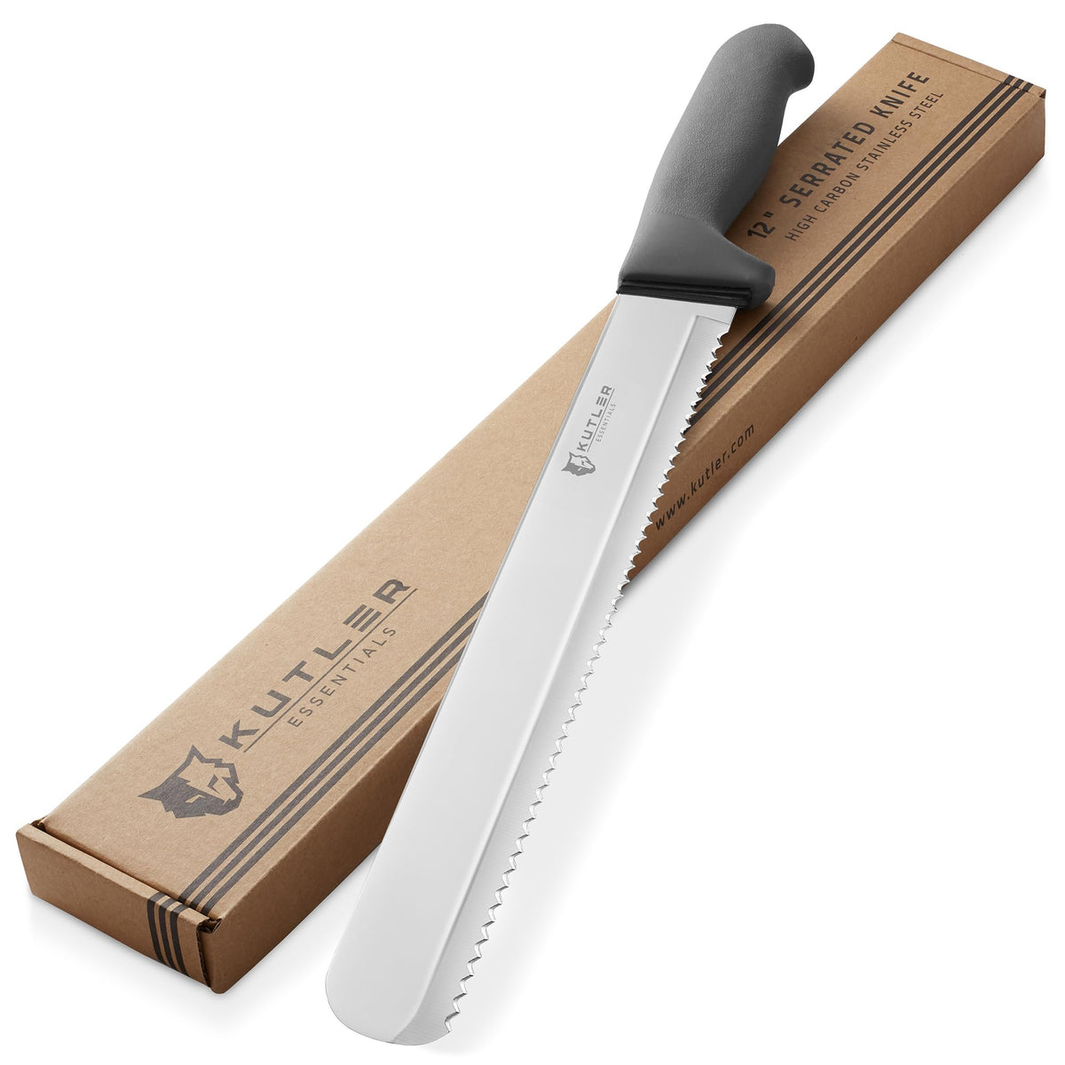 KUTLER Professional 14-Inch Bread Knife and Cake Slicer with Serrated Edge - Ultra-Sharp Stainless Steel Cutlery