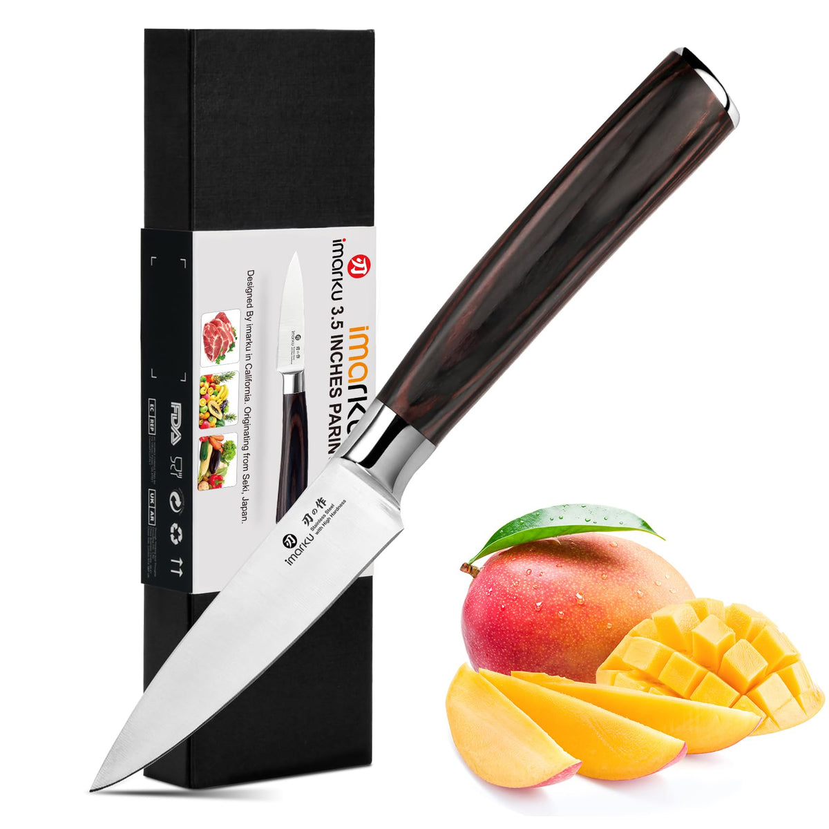 imarku Bread Knife 10 Inch: Japanese High Carbon Stainless Steel