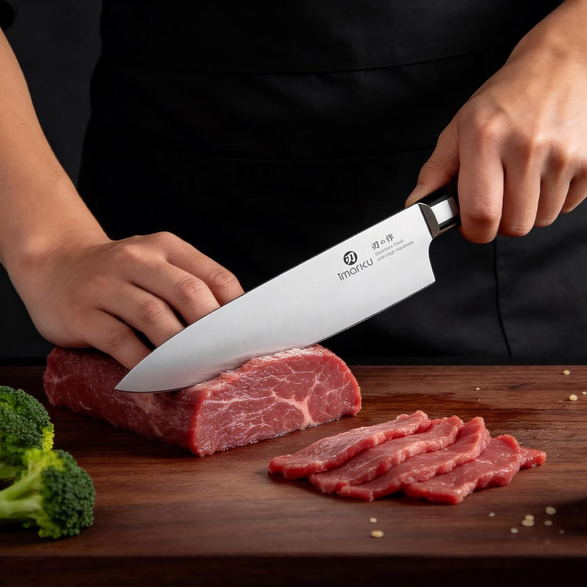 imarku 3 Pieces Knife Set, Japanese High Carbon Stainless Steel Chef Knives