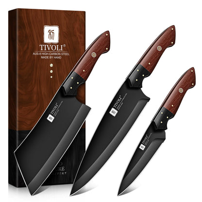 TIVOLI Santoku Knife 7 Inch - Japanese Chef Knife for Fish - Bunka Knives