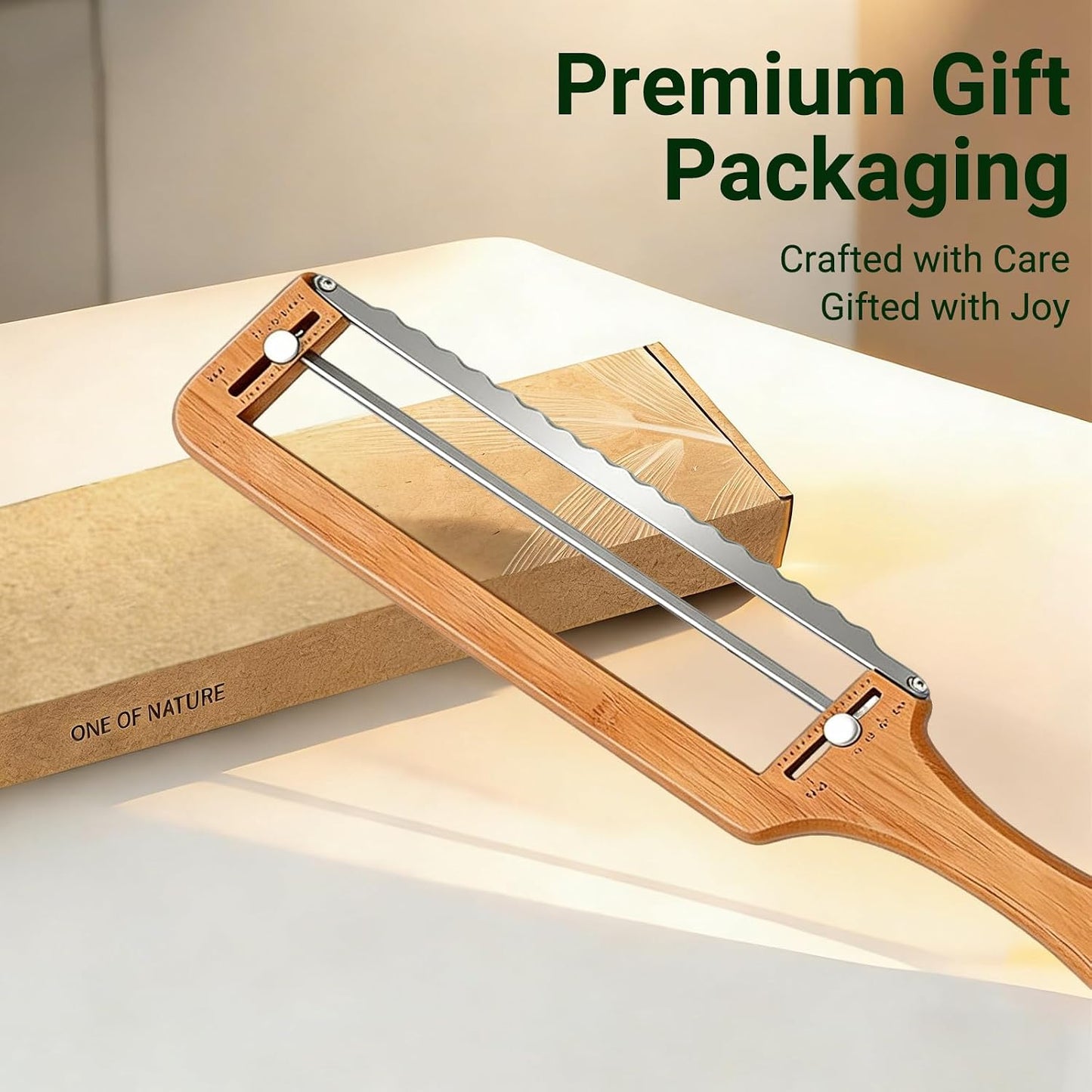 Adjustable Bread Slicer – Serrated Stainless Steel Blade