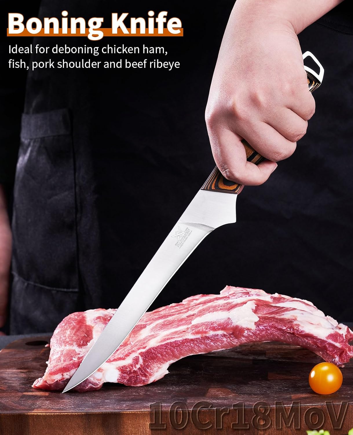 Naitesen Professional Boning Knife and Fillet Knife Set 2 with Gift Box