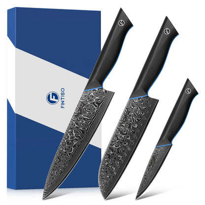 Santoku Knife 7 Inch, 67-Layer Damascus Steel Chef Knife with G10 Handle