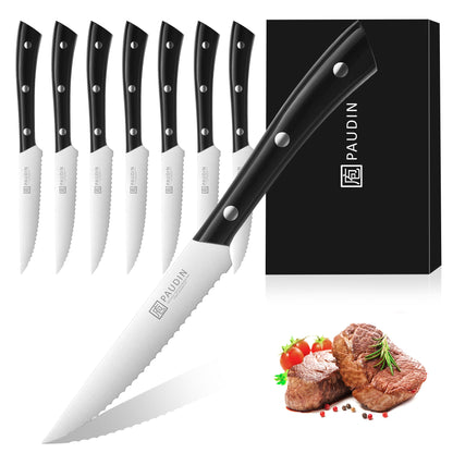 PAUDIN Boning Knife 6 Inch, Super Sharp Fillet Knife, German High Carbon Stainless Steel Deboning Knives, Professional Boning Knives for Meat Poultry Chicken, Pakkawood Handle with Gift Box