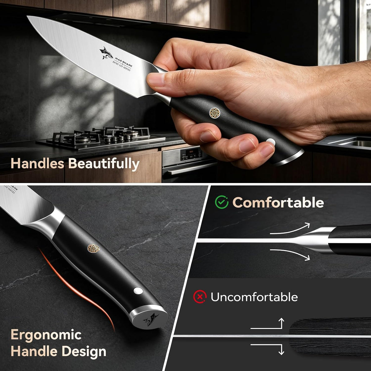 MAD SHARK 3.5 inch Paring Knife German Stainless Steel