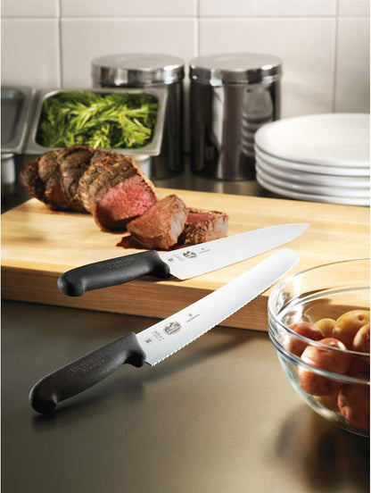 Victorinox Fibrox 10.25-Inch Bread Knife with Serrated Edge and Black Handle