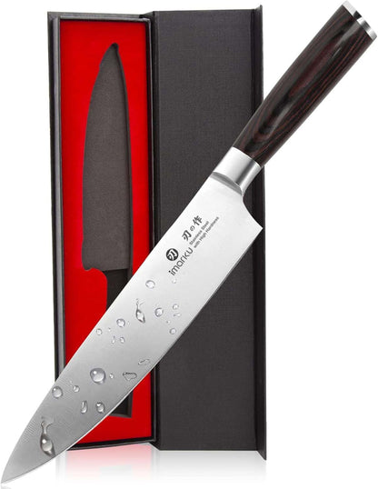imarku Bread Knife 10 Inch: Japanese High Carbon Stainless Steel