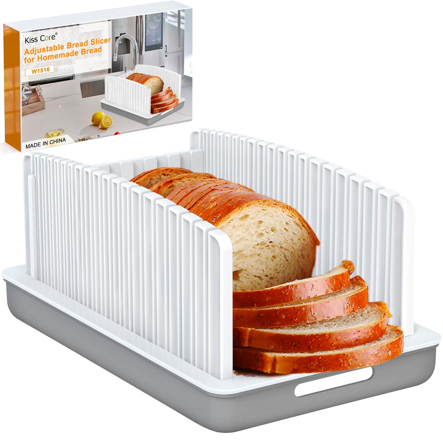 Kiss Core New Upgrade Bread Slicer for Homemade Bread with Adjustable Width
