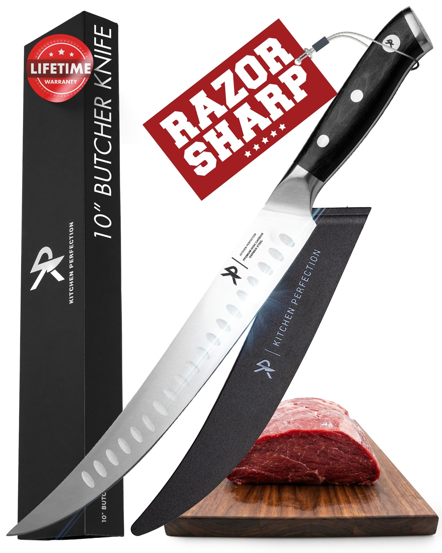 Kitchen perfection 6” Boning Knife for Meat Cutting, Fillet & Deboning