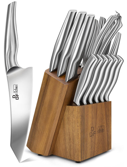 Chef Knife 7 Inch, High-Carbon Stainless Steel Santoku, Dishwasher Safe