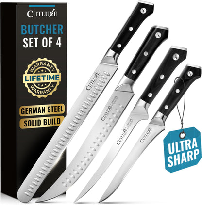 Cutluxe Brisket Knife, 12" Carving & Slicing Knife for Meat & BBQ